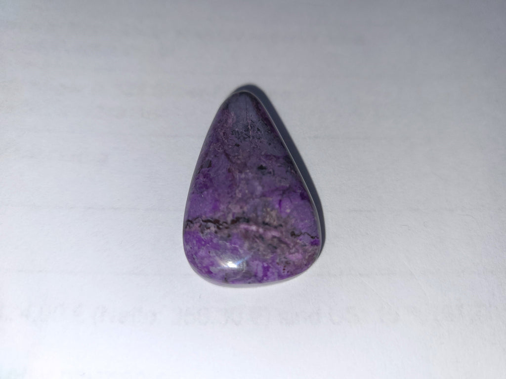 Sugilith Anhänger 41,9 ct – gebohrter violetter Edelstein, seltenes Schmuck-Unikat Sug240 – Ansicht 2