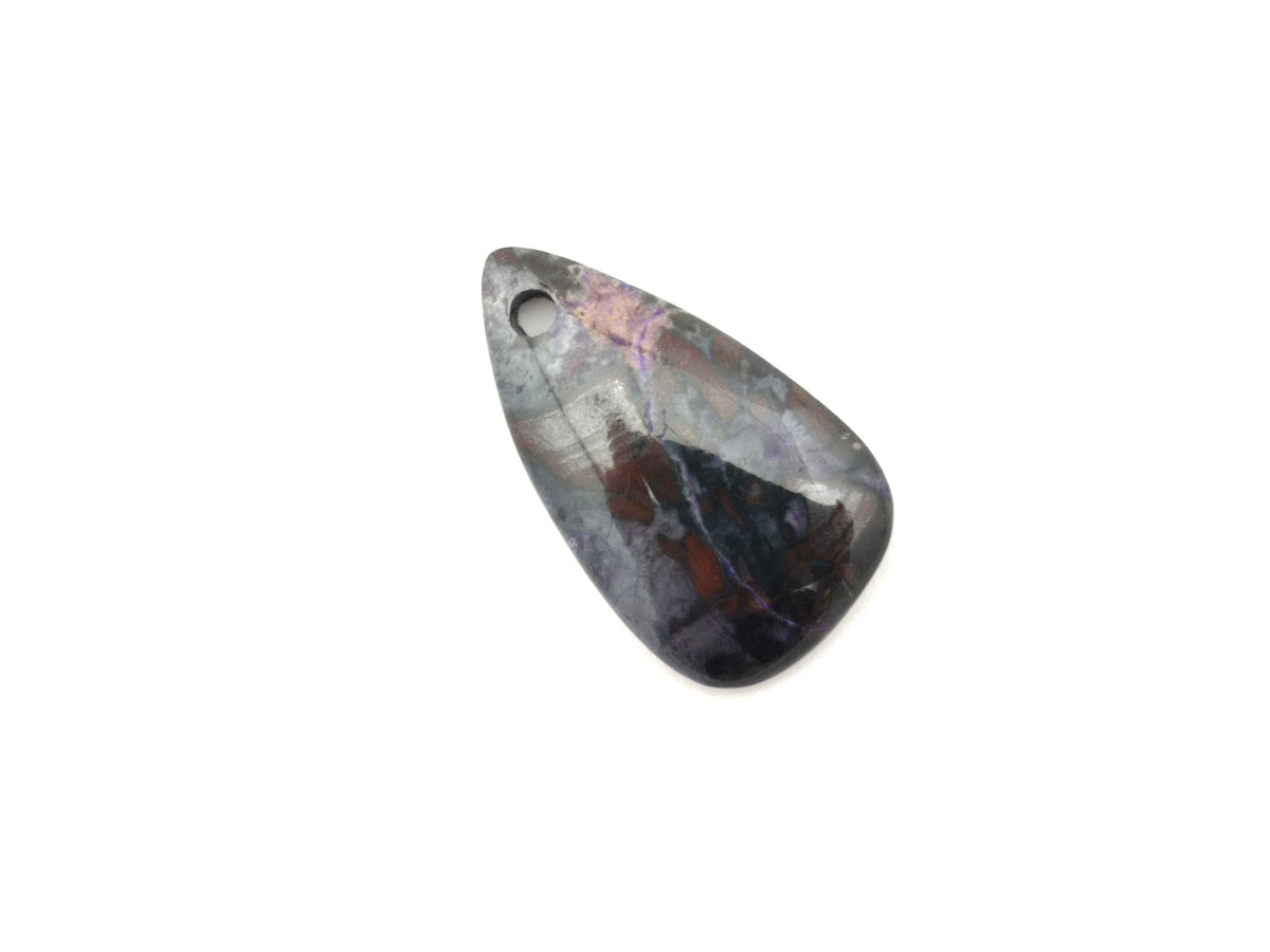 Sugilith Anhänger 57,6 ct – gebohrter violetter Edelstein mit Baumwollband | Sug243 – Ansicht 2