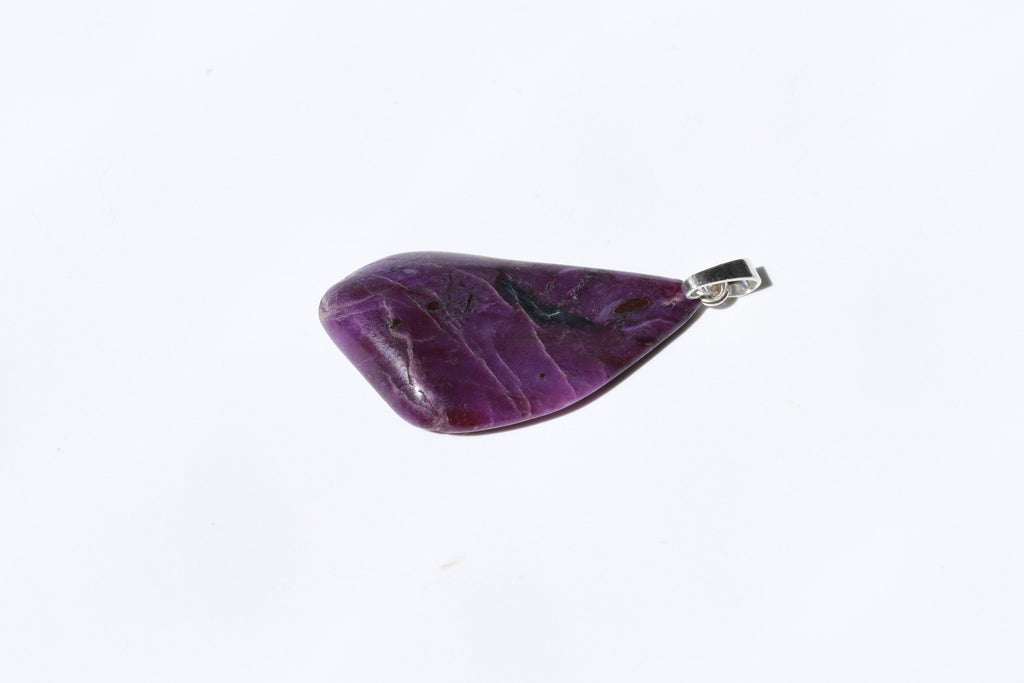 Sugilith Anhänger mit 925 Silberöse – violette Edelsteine | SUG101 – Bild 7