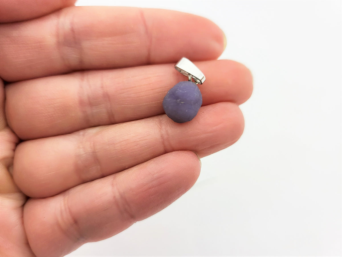 Trauben-Chalcedon Anhänger mit 925 Silberöse – Kristall aus Indonesien – Bild 4