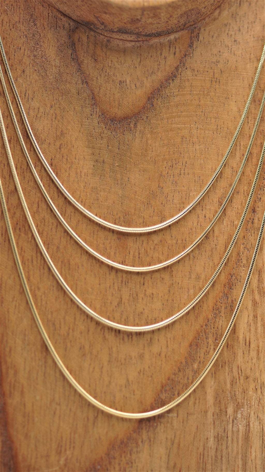 Vergoldete Schlangenkette aus 925 Sterling Silber – Ansicht 2