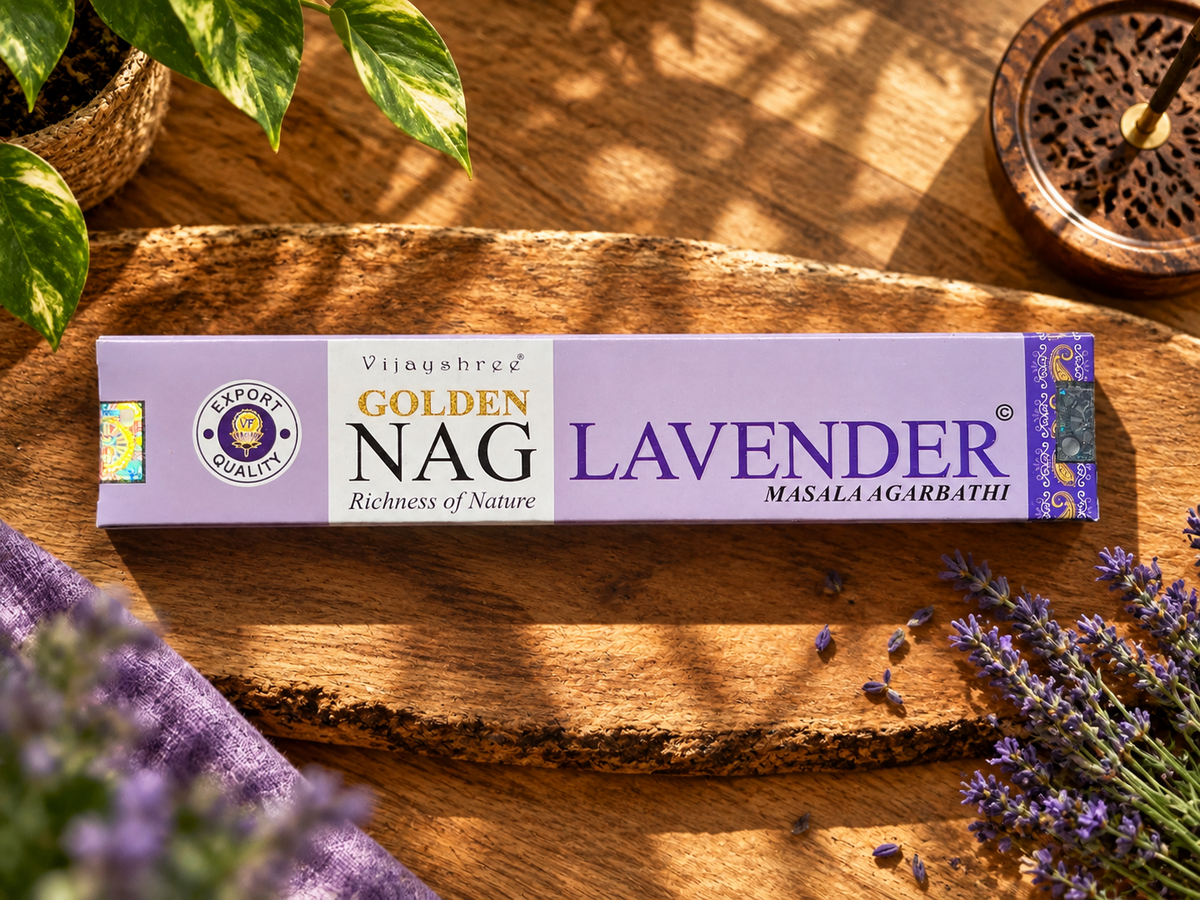 Vijayshree Golden Nag Lavendel Räucherstäbchen 15 g