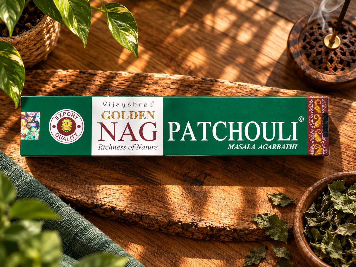 Vijayshree Golden Nag Patchouli Räucherstäbchen 15 g