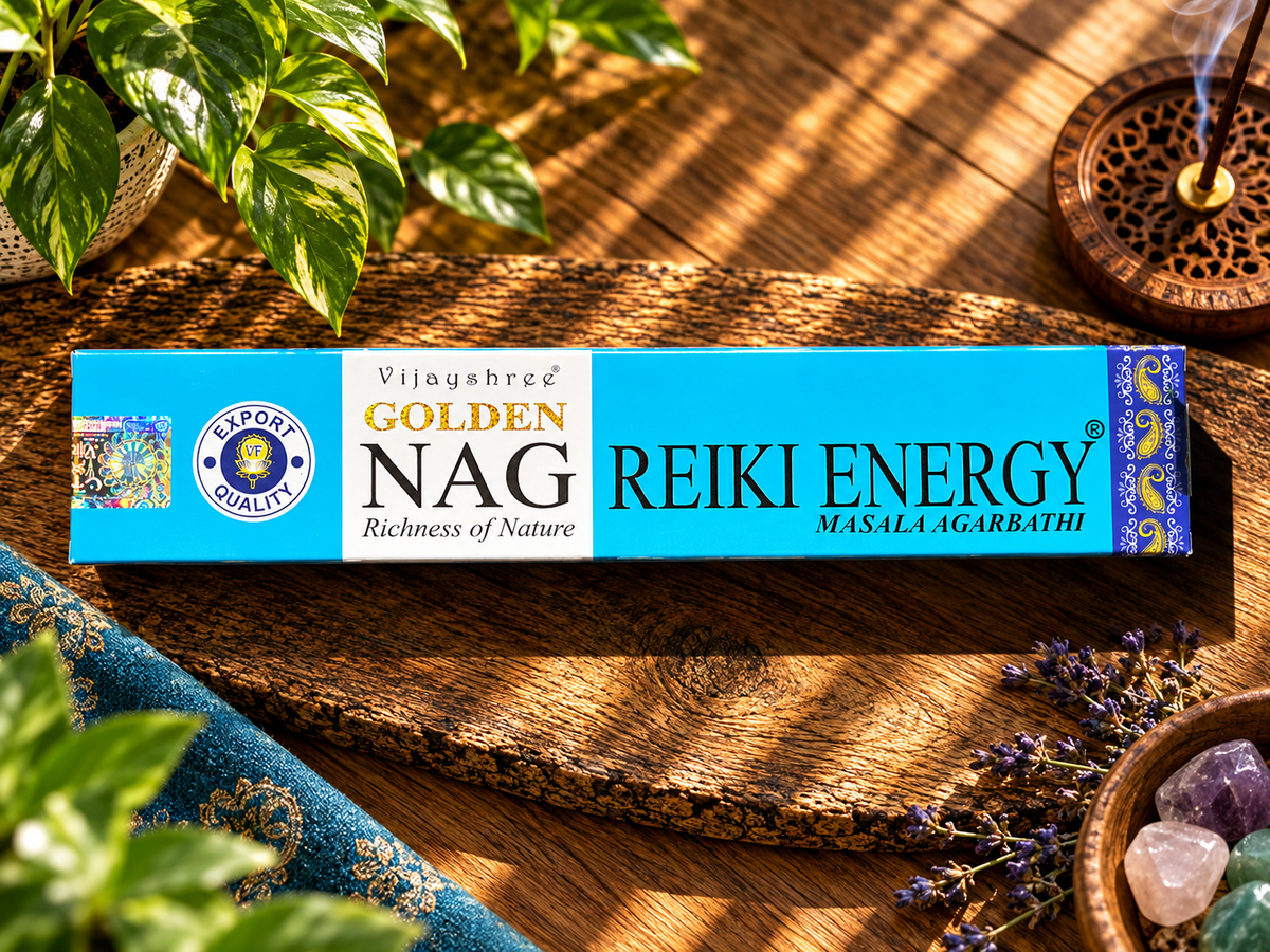 Vijayshree Golden Nag Reiki Energy Räucherstäbchen 15 g